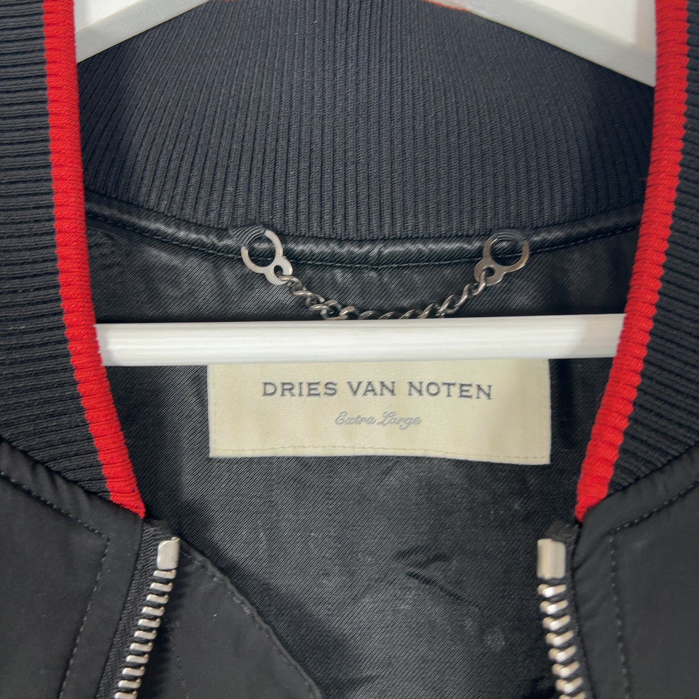 Dries Van Noten Vellow Patch Back-Zip Light Jacket