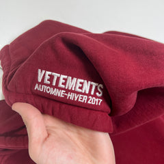 Vetements 'May The Bridges Burn' Hoodie Size S
