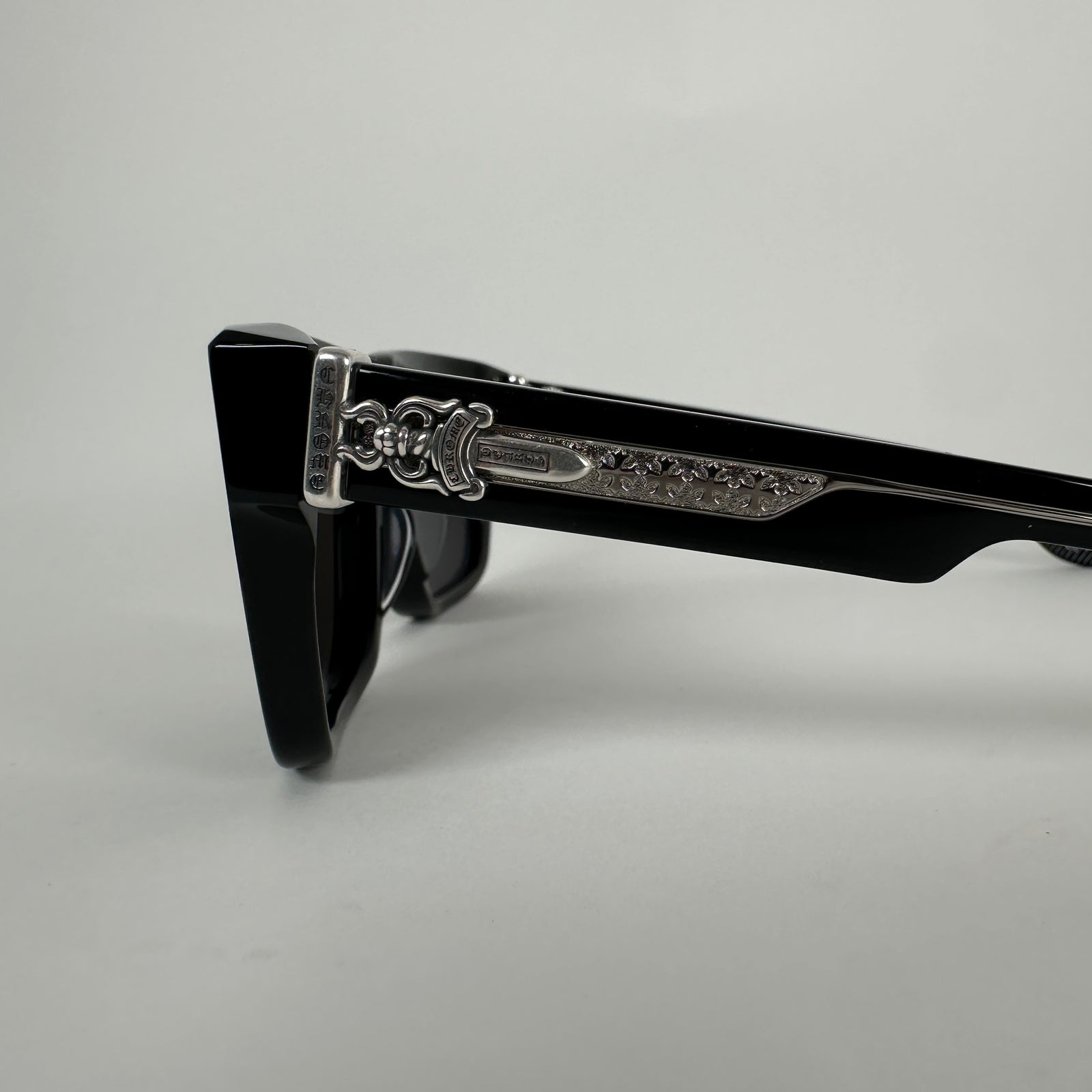 Chrome Hearts Black Box Officer Sunglasses