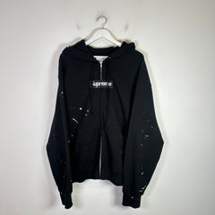 Supreme x MM6 Maison Margiela Box Logo Zip-Up Hoodie