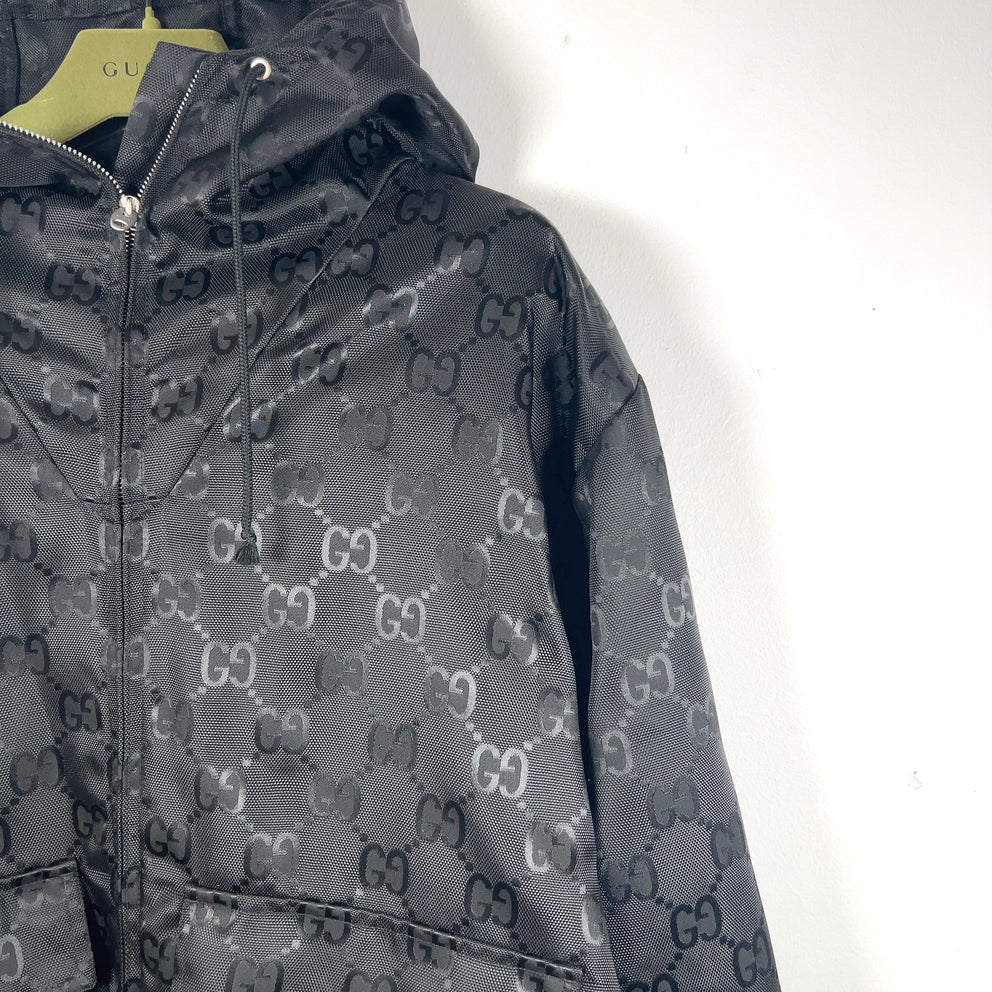 Gucci Off The Grid GG Nylon Zip Up Oversized Jacket