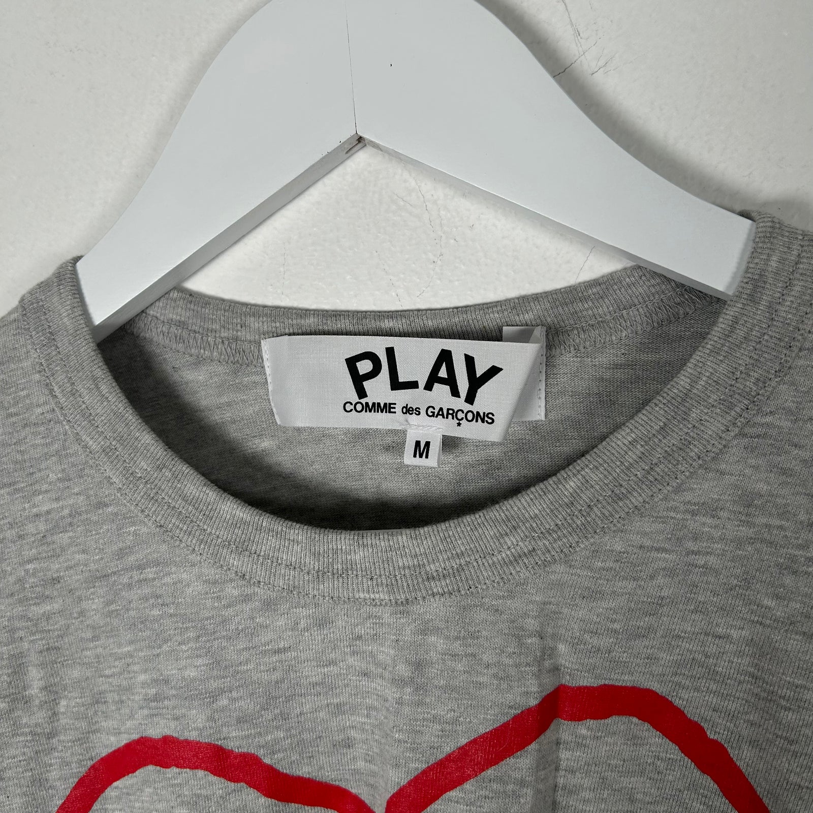 CDG Play Heart Graphic Longsleeve Size M