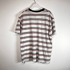 Alexander Wang White/Red Striped Tee Size L