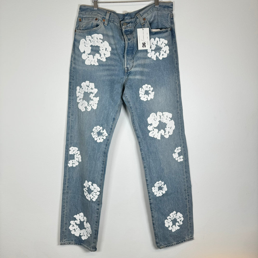 Denim Tears Lightwash Wreath Jeans Size 36