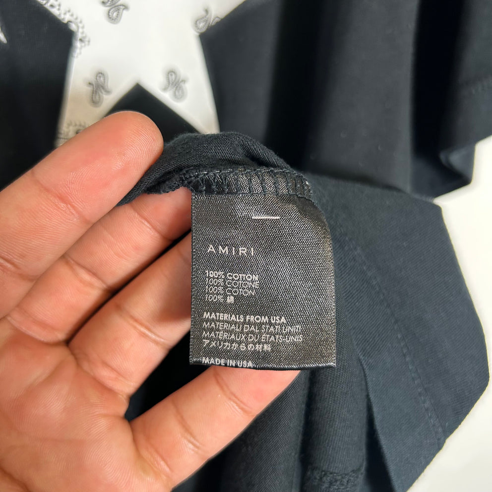 Amiri Bandana Stars Logo T-Shirt