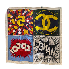 Chanel 2026 'Metiers D'Art' Pop Art Square Scarf