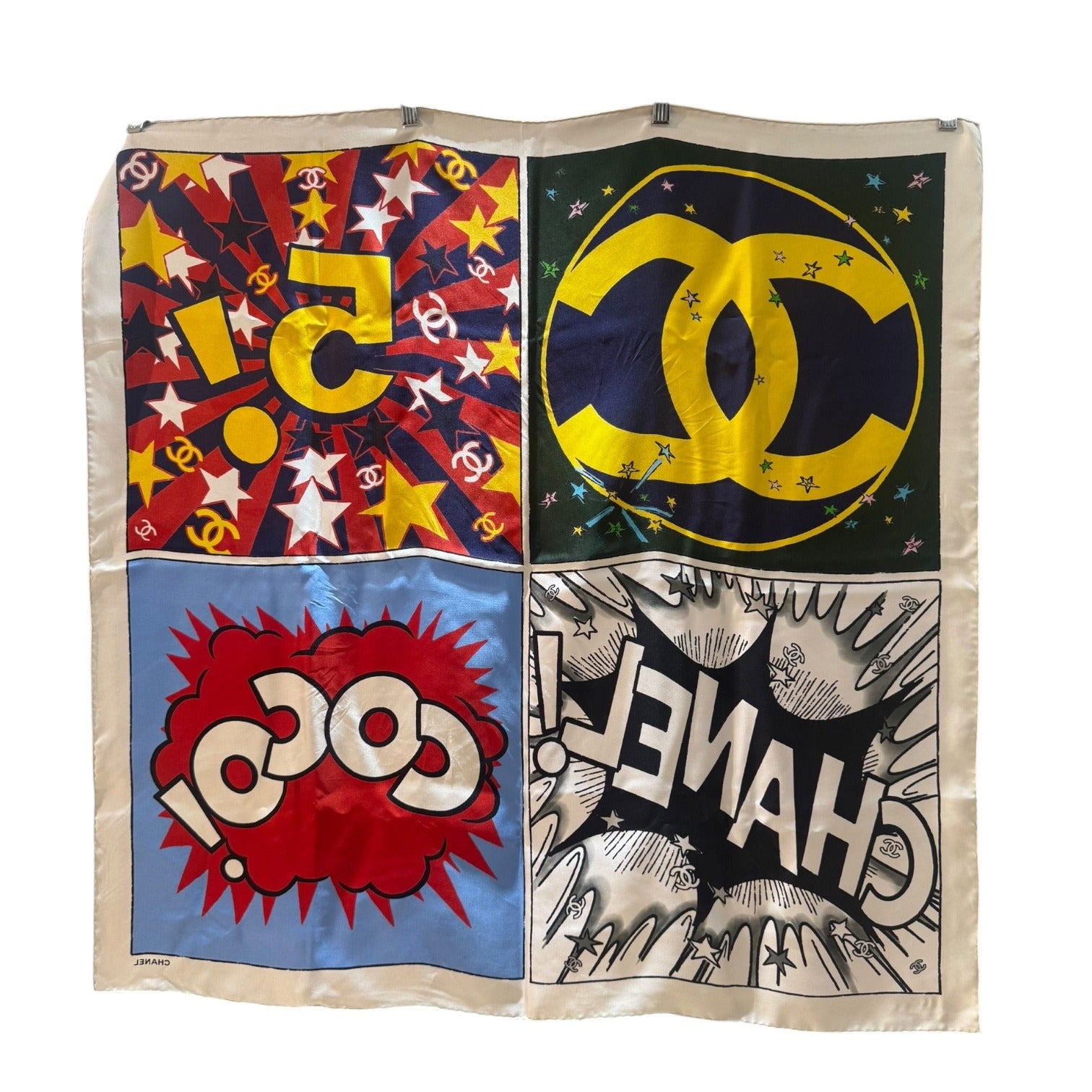 Chanel 2026 'Metiers D'Art' Pop Art Square Scarf