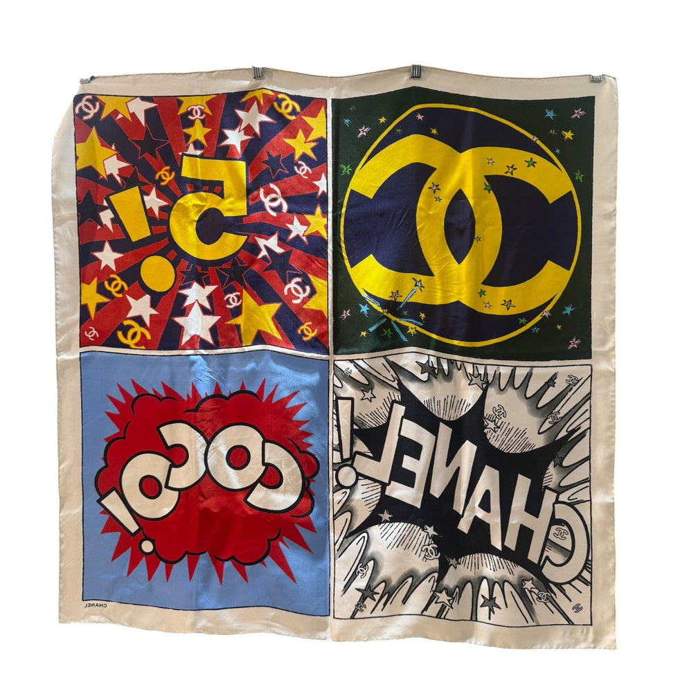 Chanel 2026 'Metiers D'Art' Pop Art Square Scarf