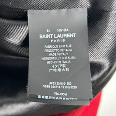 Saint Laurent Red Teddy Jacket Size XL