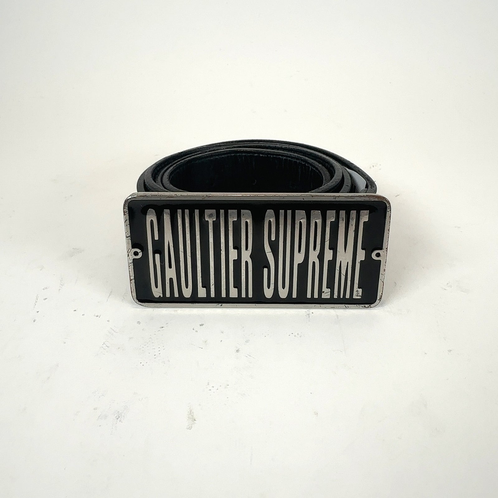 Supreme x Jean Paul Gaultier Square Logo Enamel Belt