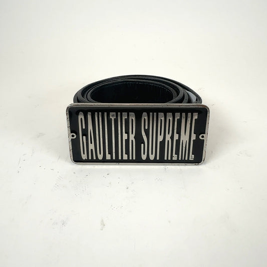 Supreme x Jean Paul Gaultier Square Logo Enamel Belt