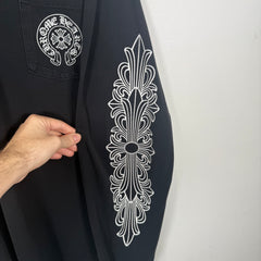 Chrome Hearts Las Vegas Horseshoe Floral Black Longsleeve Size XL