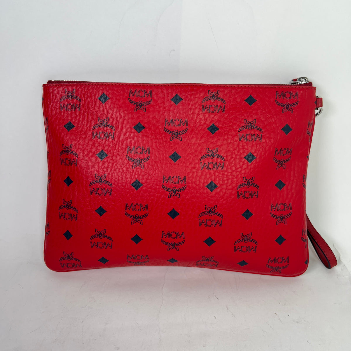 MCM Red Visetos Pouch