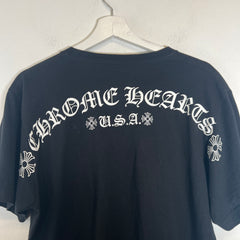 Chrome Hearts Black USA Script Logo Pocket T-Shirt Size M