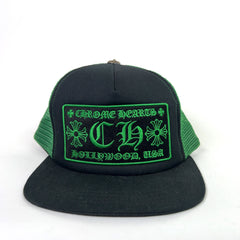 Chrome Hearts Green Hollywood Trucker Hat