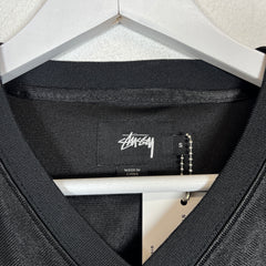 Stussy Black/Red Mesh Football Jersey Size S