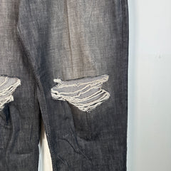 Balenciaga Grey Destroyed Baggy Denim Size M
