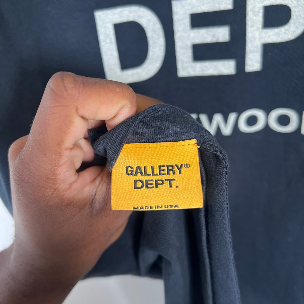 Gallery Dept Navy Souvenir Logo T-Shirt Size M