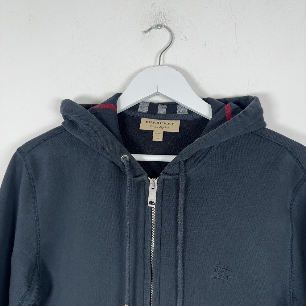Burberry Check Zip Up Hoodie