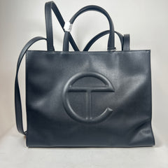 Telfar Black Medium Shopping Bag