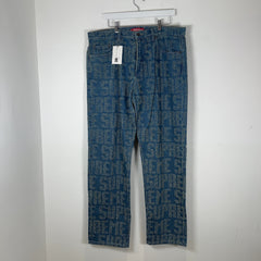 Supreme Woven Logo Denim Jeans