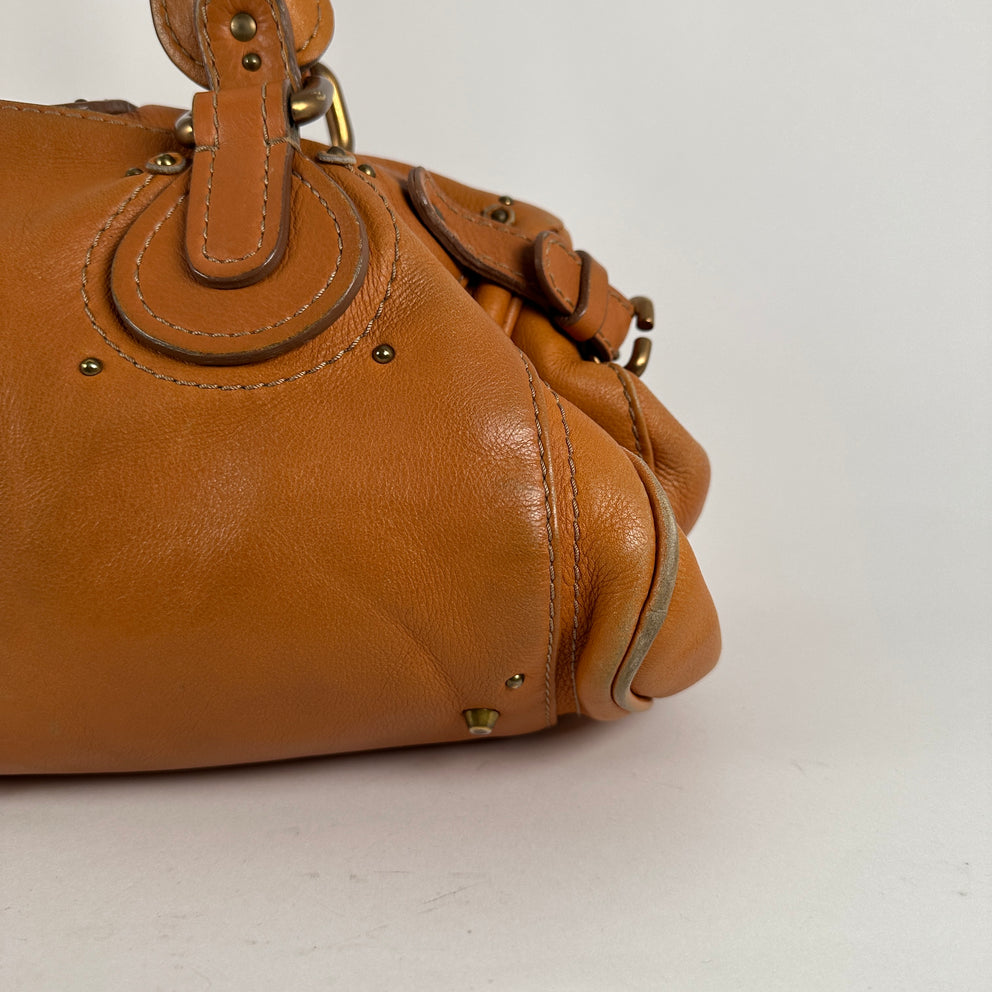 Chloe Paddington Lock Leather Handbag