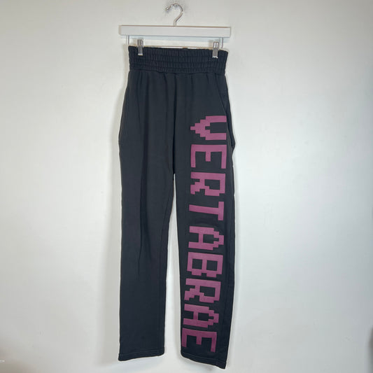 Vertabrae Black/Purple C-2 Logo Sweatpants Size L