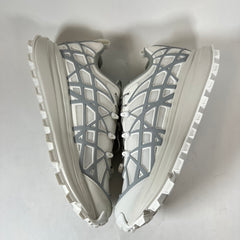 Dior B31 White/White Carnage Rubber Mesh Runner Size 41