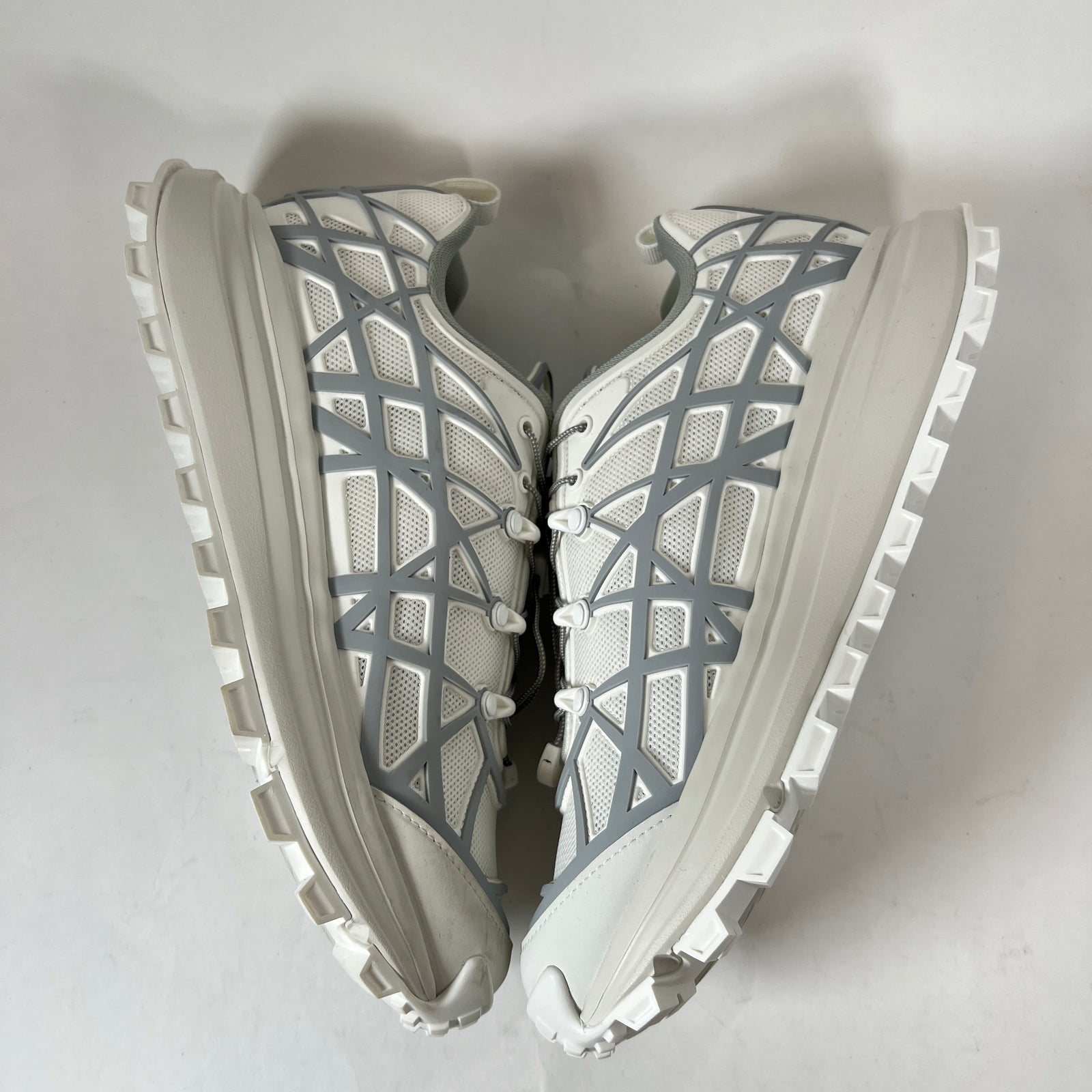 Dior B31 White/White Carnage Rubber Mesh Runner Size 41