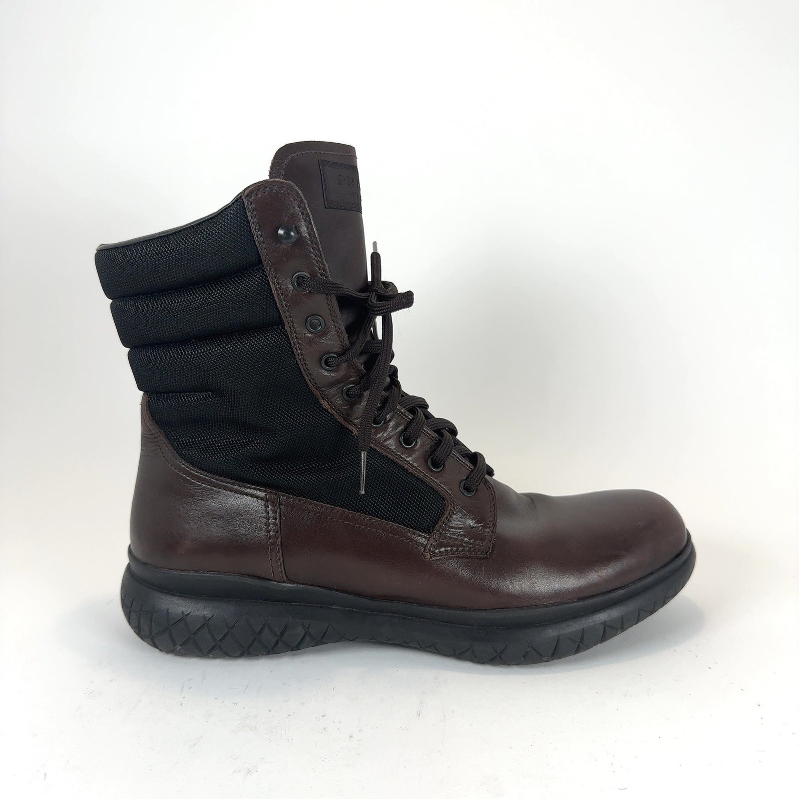 Prada Leather 'Cup' Hightop Sneakers