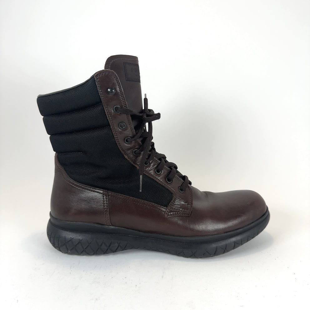Prada Leather 'Cup' Hightop Sneakers