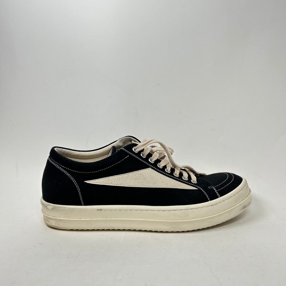 Rick Owens Drkshdw Black/Milk Vintage Sneaker Size 45
