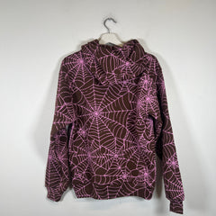 Sp5der Brown AOP Hoodie Size S