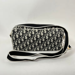 Christian Dior Vintage Diorissimo Canvas Trotter 2 Crossbody Bag