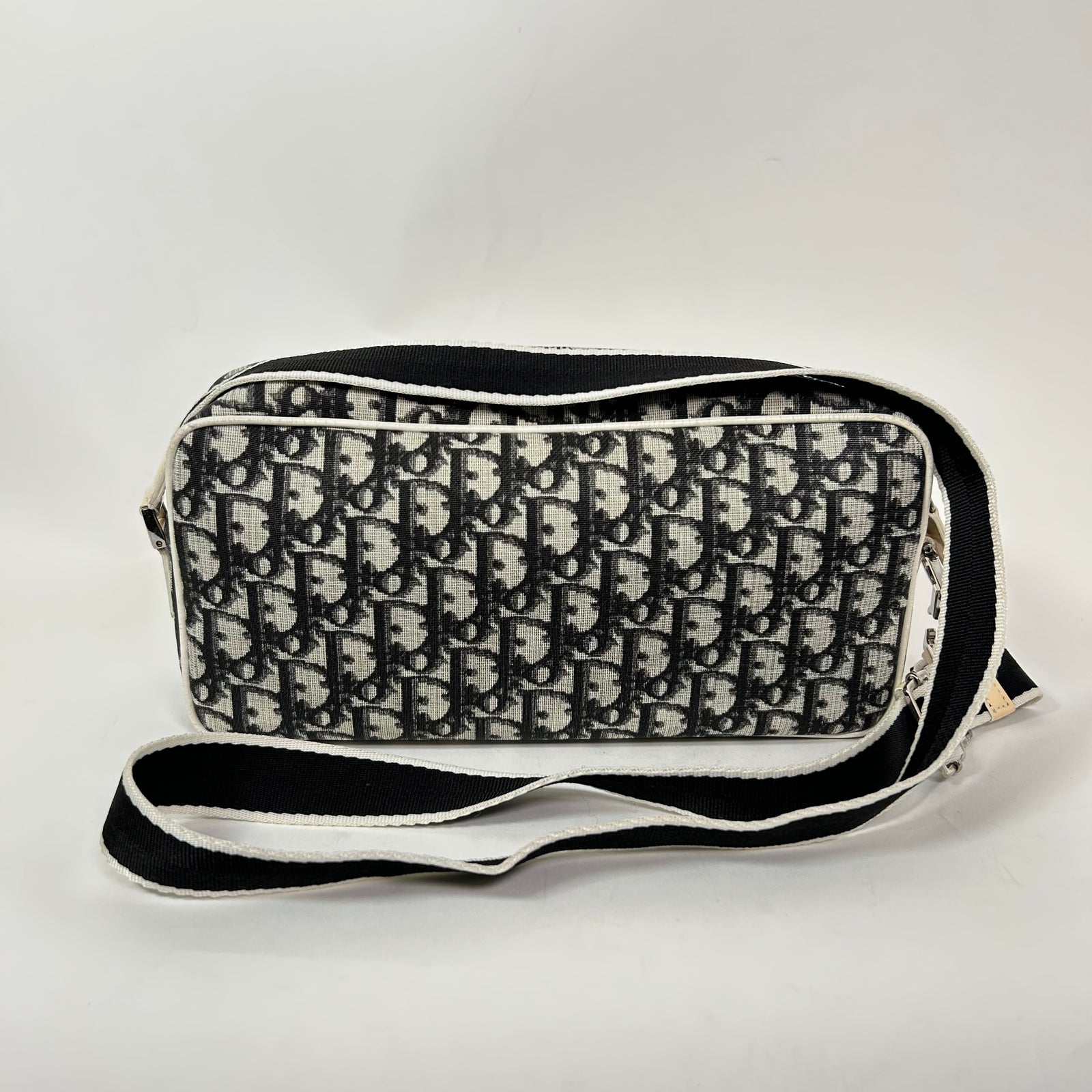 Christian Dior Vintage Diorissimo Canvas Trotter 2 Crossbody Bag