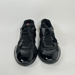 Prada Black Patent Leather Cup Sneakers Size 9