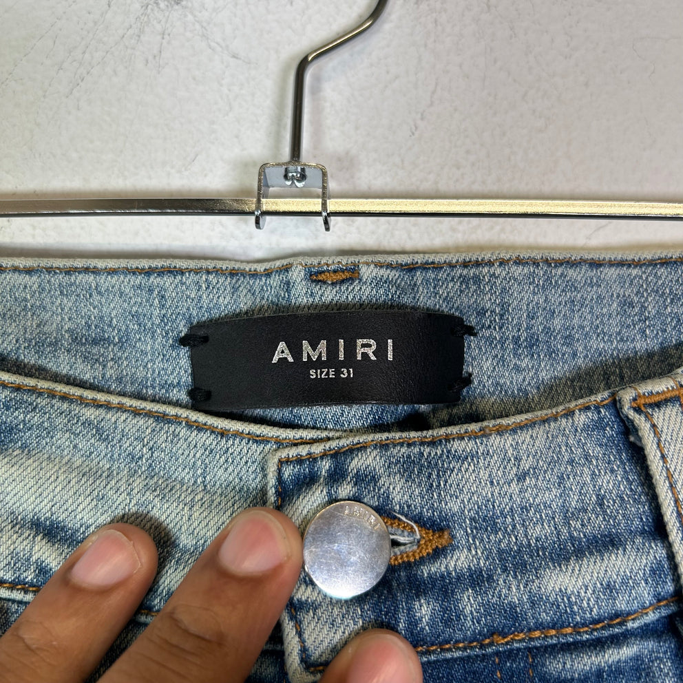 Amiri MX1 Iridescent Patch Lightwash Jeans