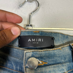 Amiri MX1 White Patch Lightwash Jeans