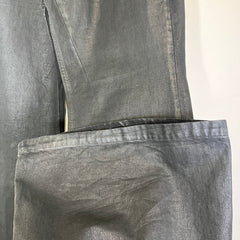 Rick Owens Lido SS24 Black Wax Bolan Jeans Size 33