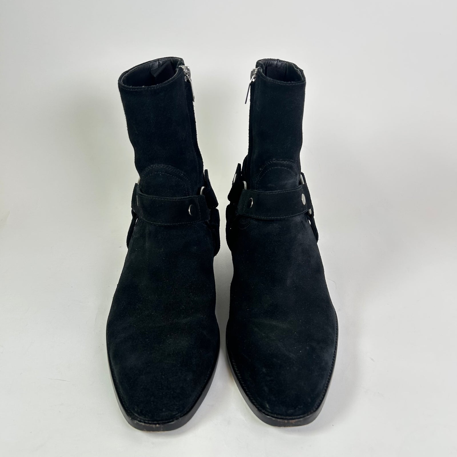 Saint Laurent Paris Suede Wyatt Boots