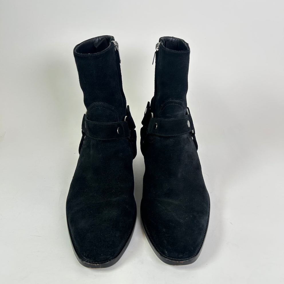 Saint Laurent Paris Suede Wyatt Boots