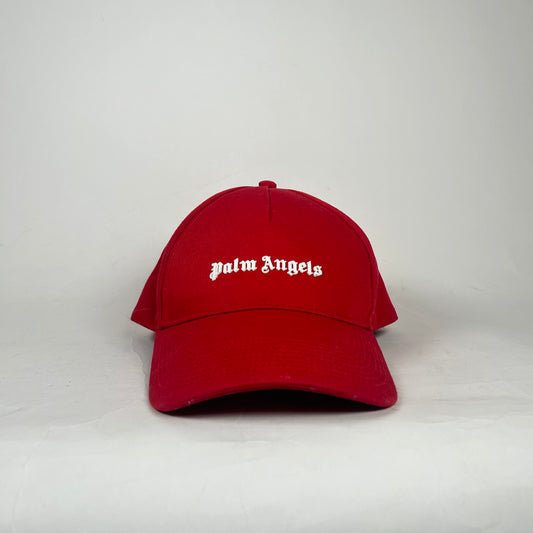 Palm Angels Red Logo Hat Size OS