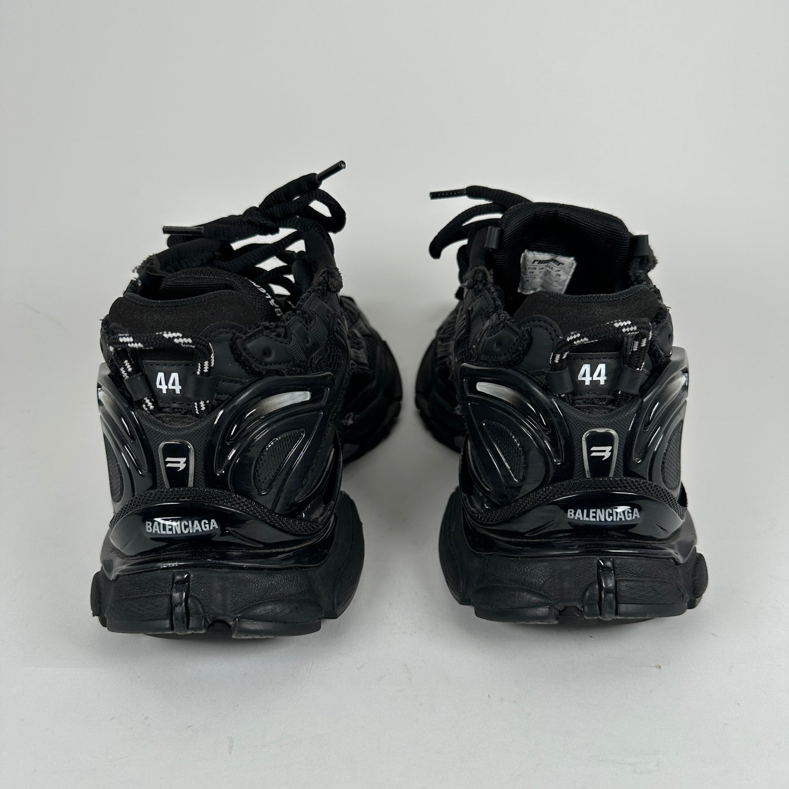 Balenciaga Triple Black Matte Low-Top Runners Size 44