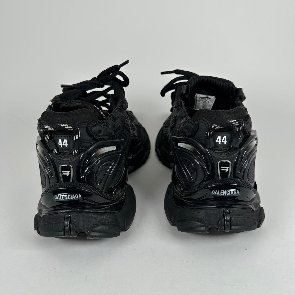 Balenciaga Triple Black Matte Low-Top Runners Size 44