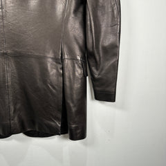 Ralph Lauren Purple Label Lambskin Leather Blazer Size 42R