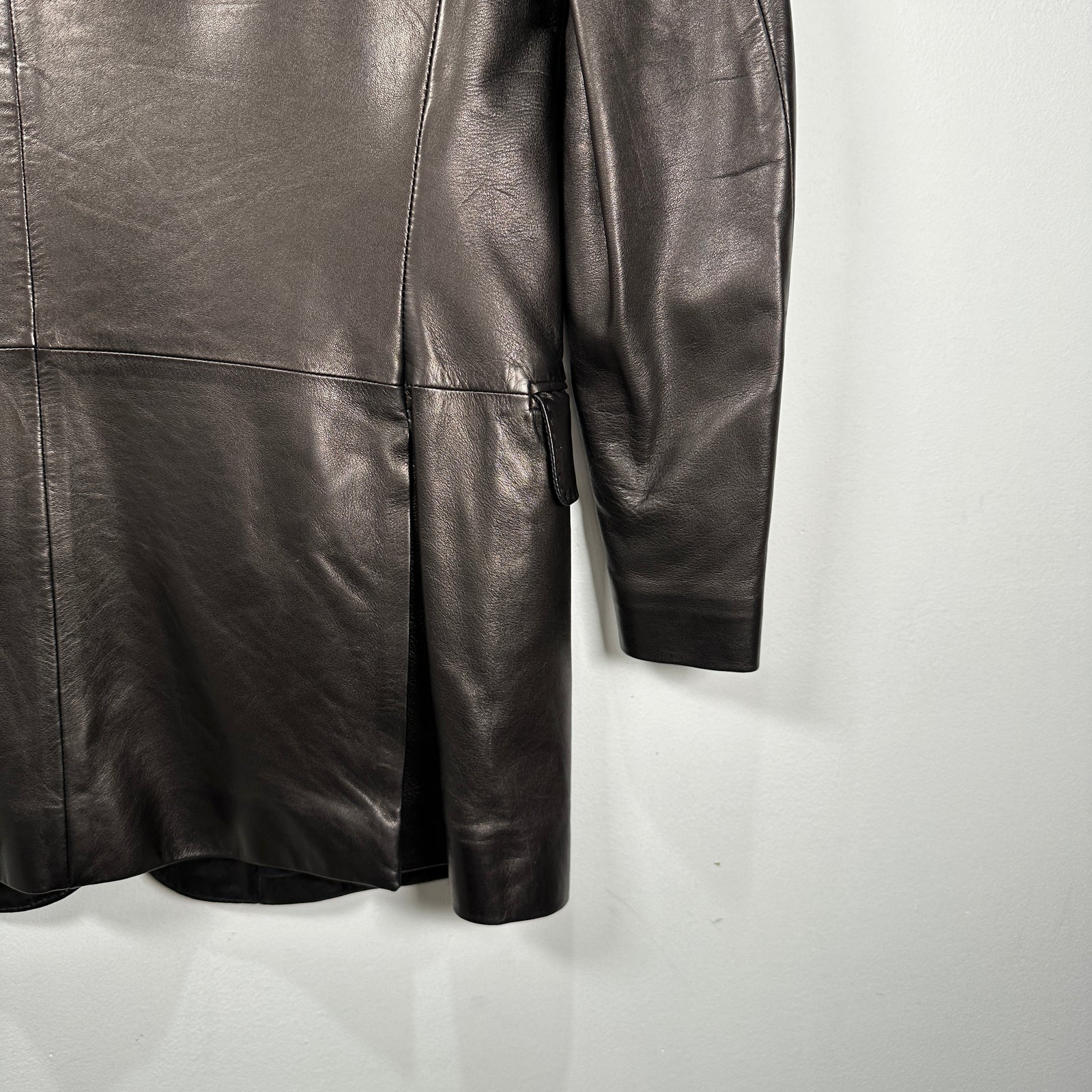 Ralph Lauren Purple Label Lambskin Leather Blazer Size 42R