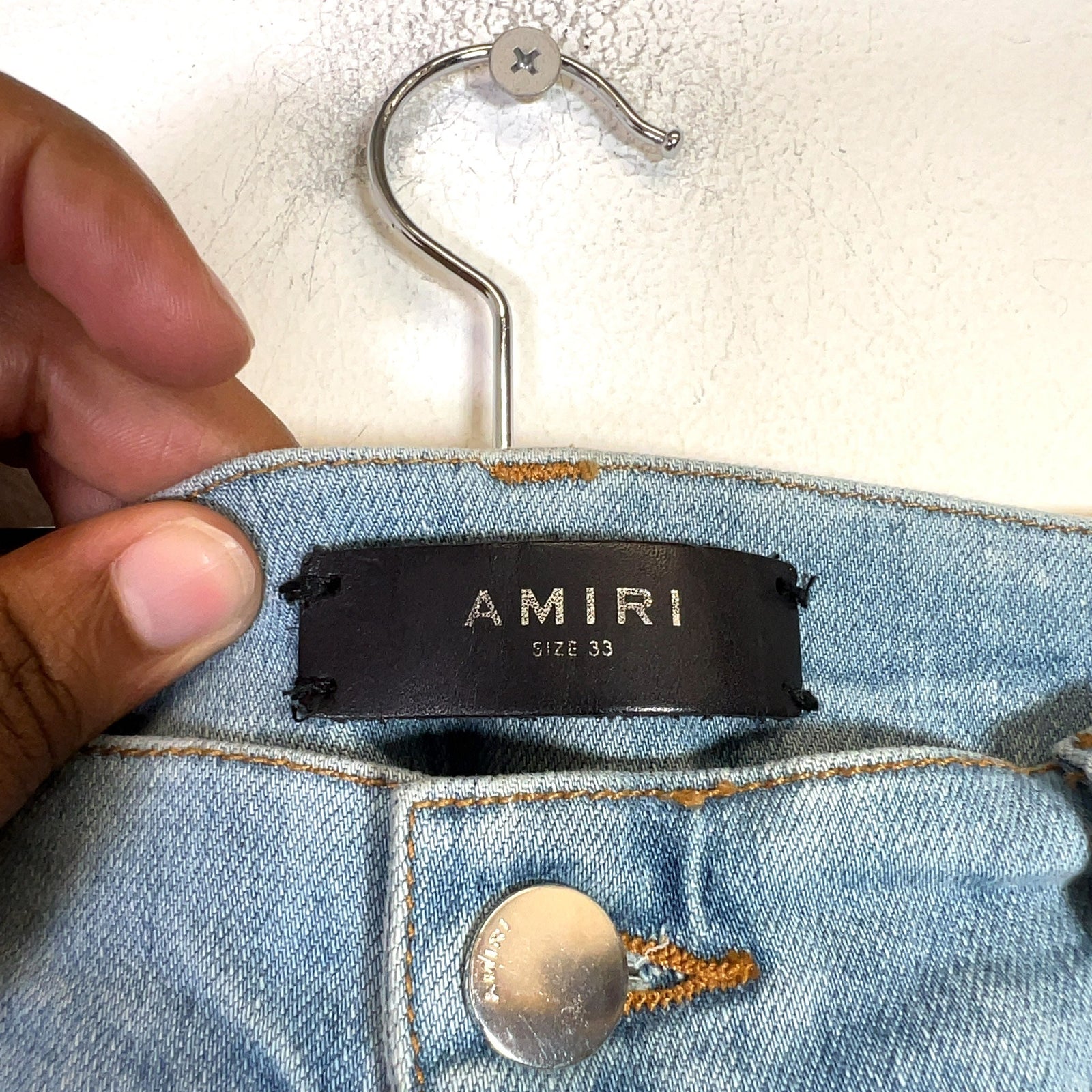 Amiri MX1 Zebra Patch Jeans