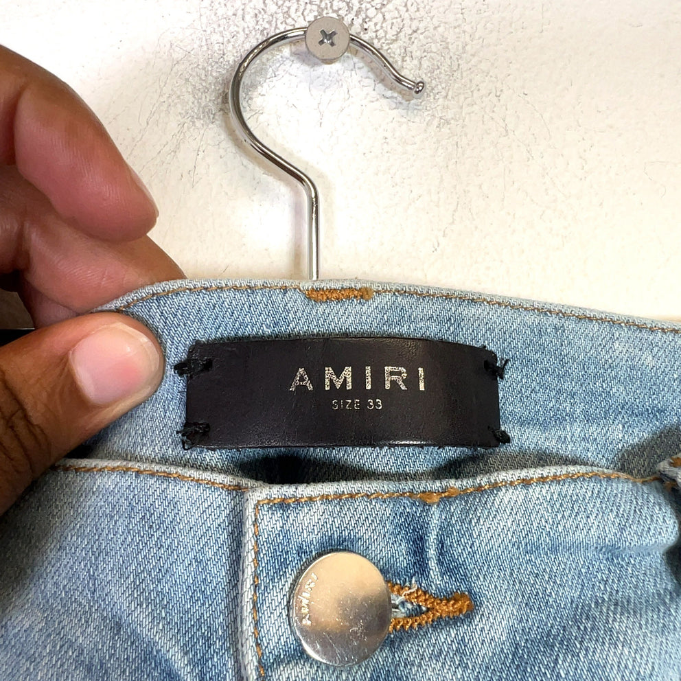 Amiri MX1 Zebra Patch Jeans