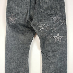 Chrome Hearts Star Patch Raw Denim Jeans