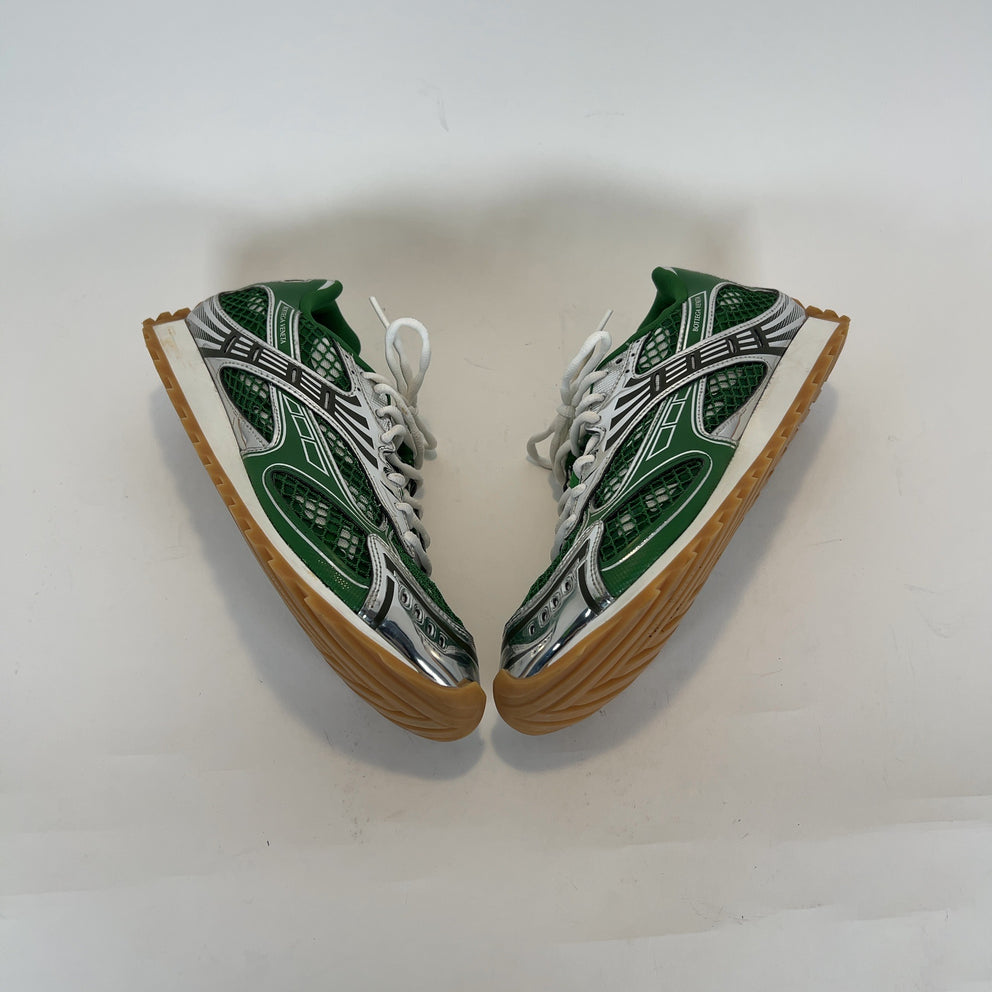 Bottega Veneta Green Mesh Orbit Sneaker